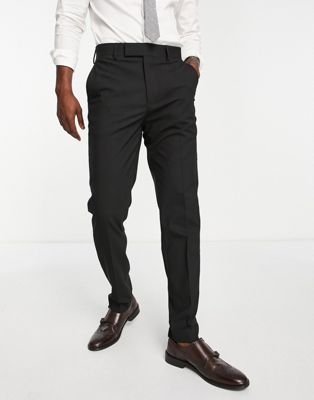 ASOS DESIGN skinny mix and match suit trousers in black