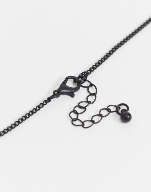 Thin black hot sale necklace string