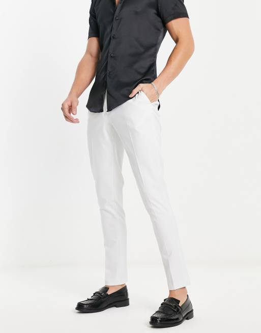 ASOS DESIGN - Skinny nette broek in ijsgrijs