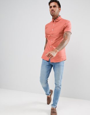 mens coral shirt