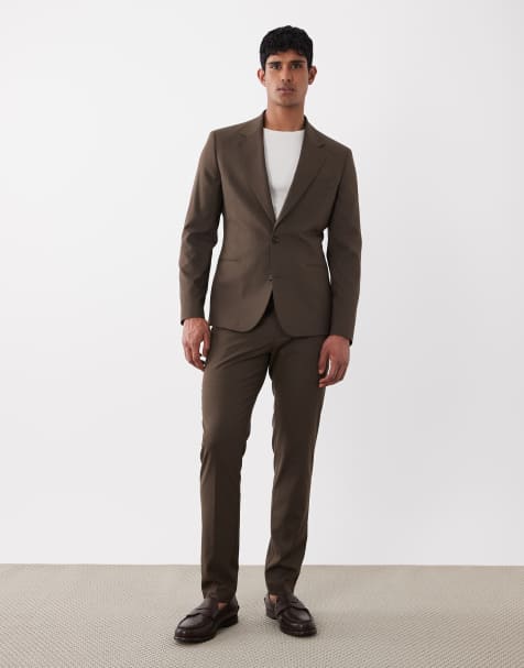 ASOS DESIGN - Skinny pak in donkerbruin - view 1