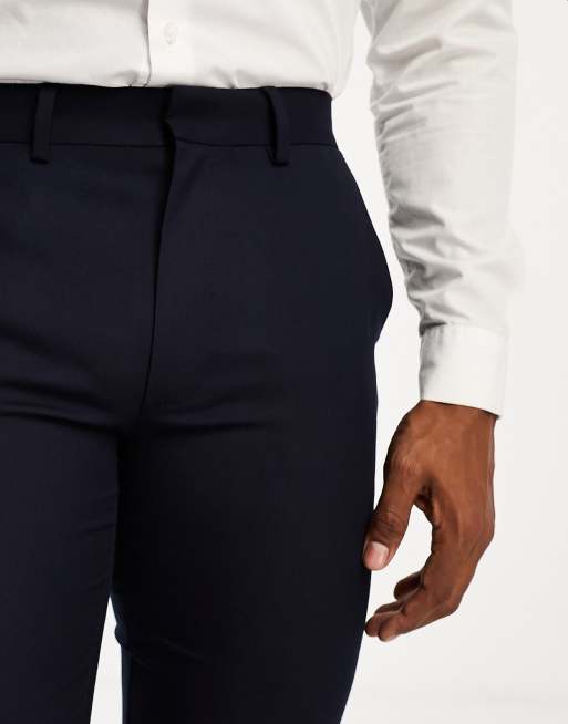 ASOS DESIGN - Skinny pantalon in donkerblauw, 4 van 5