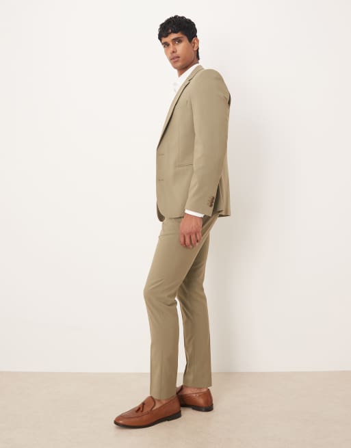 ASOS DESIGN - Skinny pantalon in kaki, 3 van 5