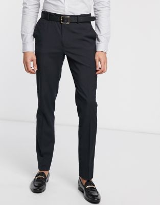 ASOS DESIGN skinny suit trousers in navy Navy