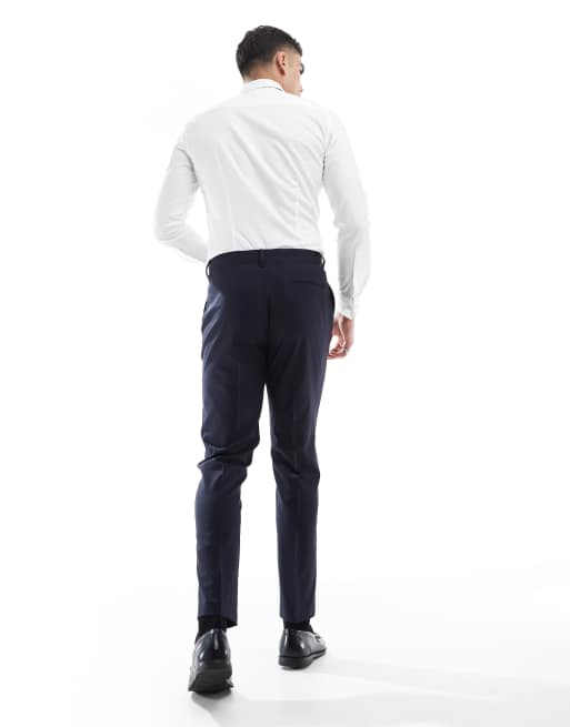 ASOS DESIGN - Skinny pantalon in marineblauw, 2 van 5