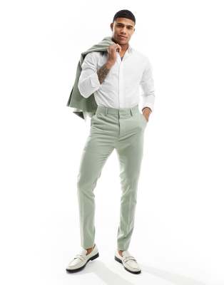 FhyzicsShops DESIGN - Skinny pantalon in saliegroen