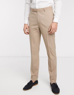 ASOS DESIGN - Pantalon de costume ajusté - Taupe-Beige Beige