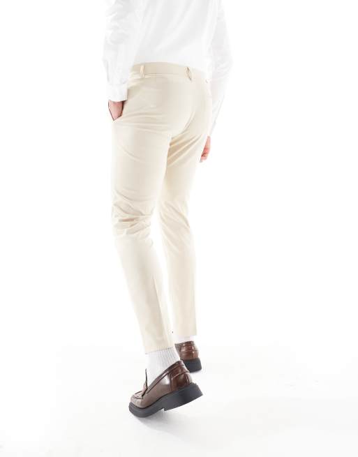 ASOS DESIGN - Skinny pantalons in kiezelkleur, 3 van 5
