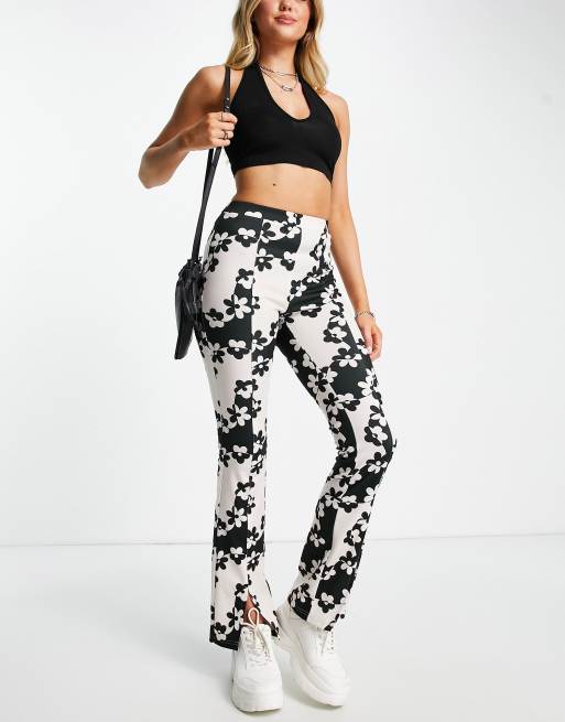 Printed skinny deals trousers