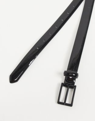 shiny black belt