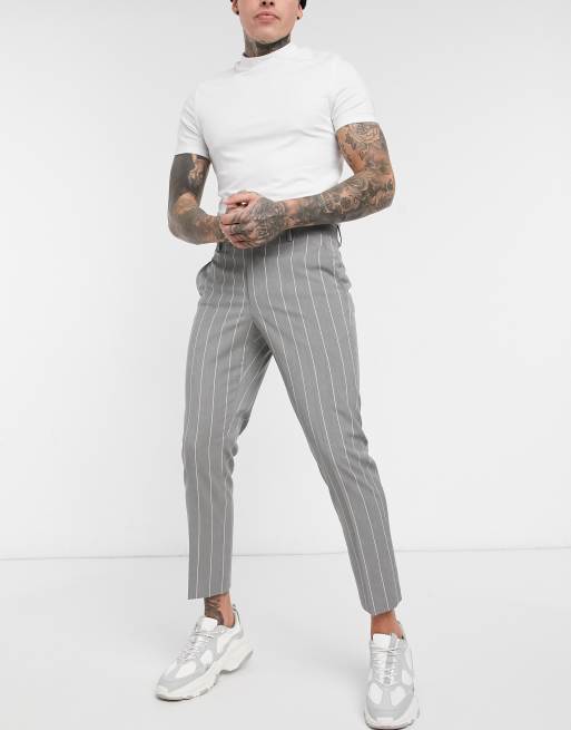 pinstripe skinny jeans mens