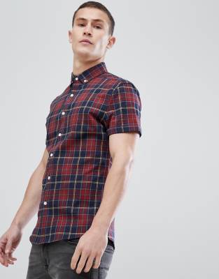 asos red check shirt