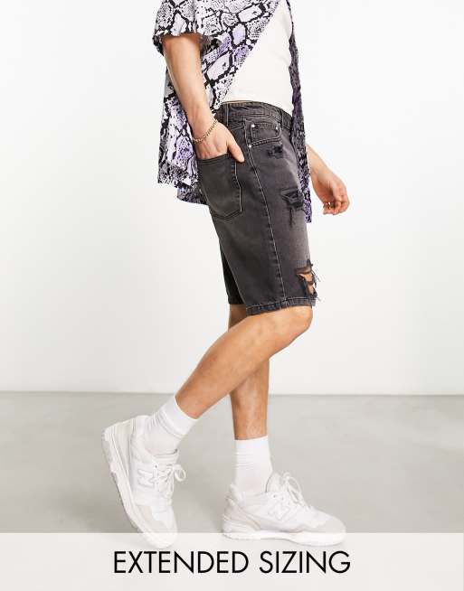 Asos jeans hot sale shorts