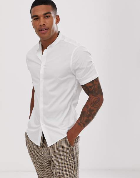 Grandad Shirts | Men's Grandad Collar Shirts | ASOS