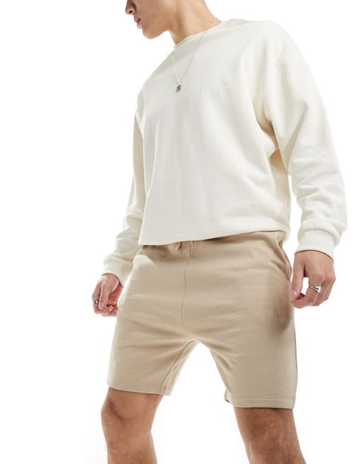 FhyzicsShops DESIGN skinny shorts in beige