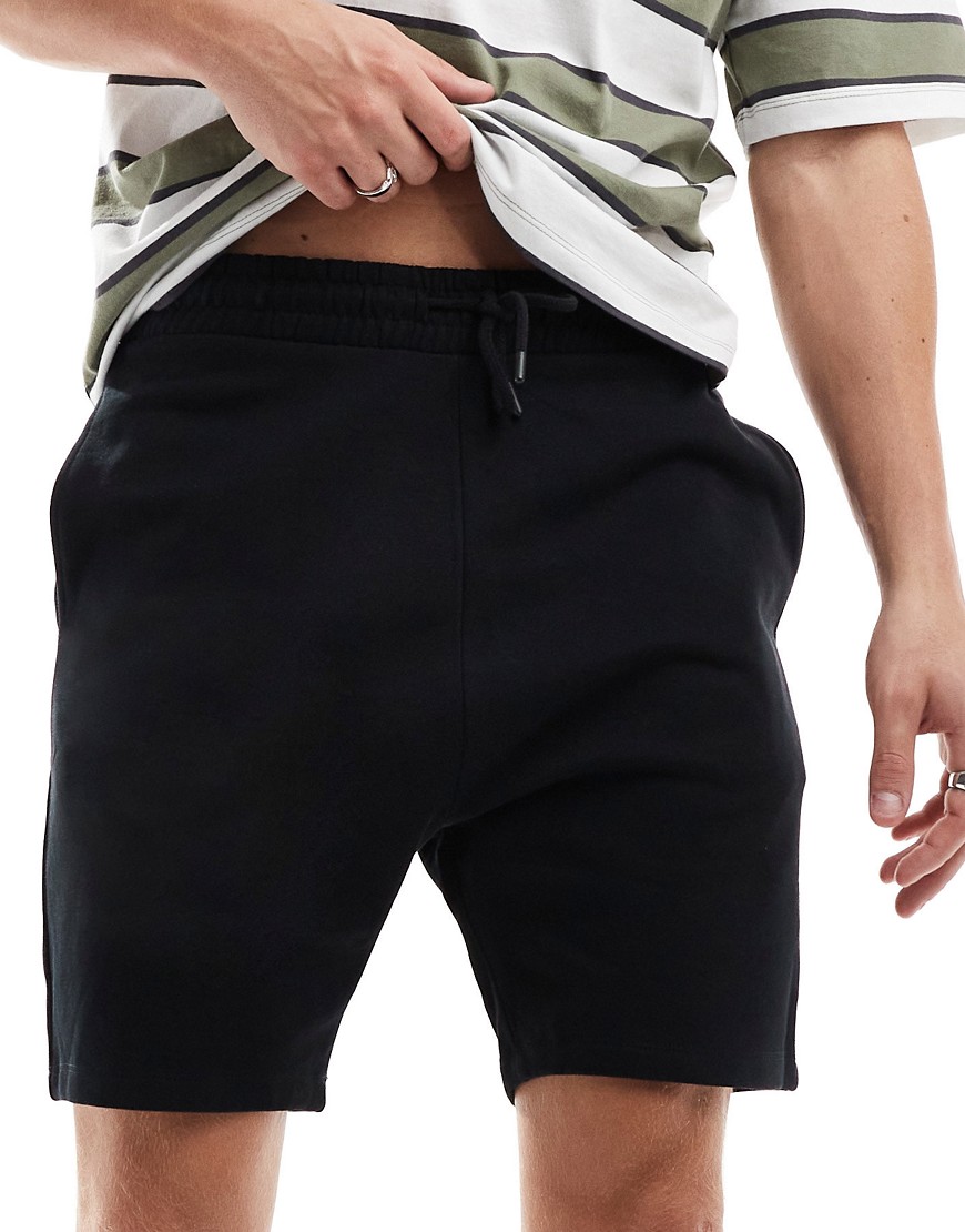 Asos Design Skinny Shorts In Black