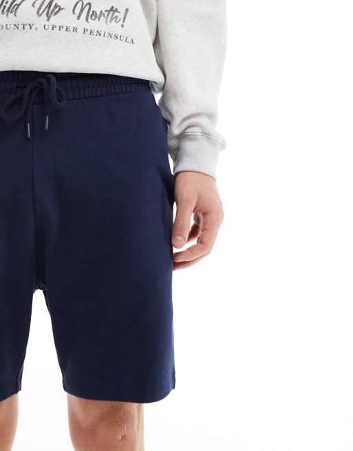 ASOS DESIGN skinny shorts in navy, 5 of 5