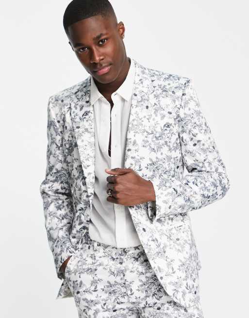 Asos floral suit on sale mens