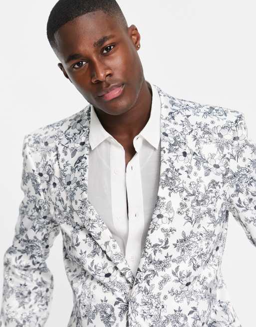 Asos mens clearance floral blazer