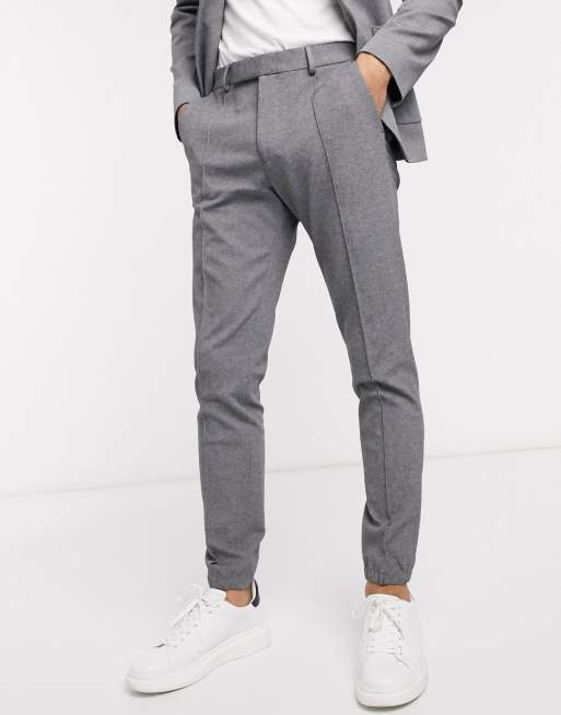 grey smart joggers