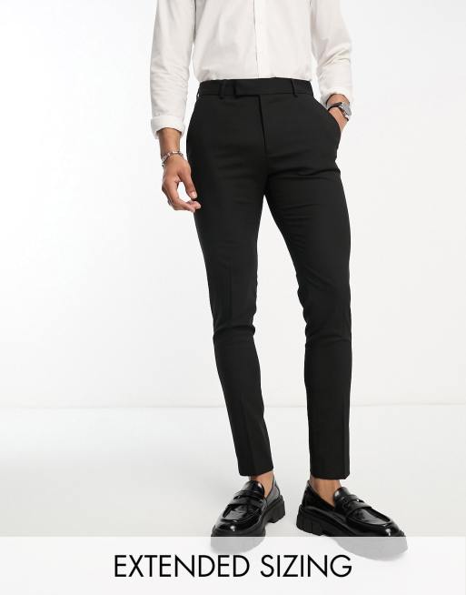 ASOS DESIGN skinny smart pants in black