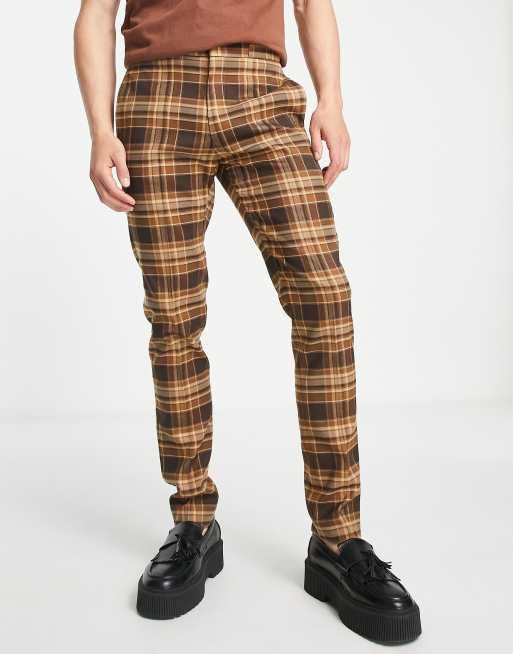 Asos checkered hot sale pants mens