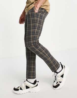 asos mens plaid pants