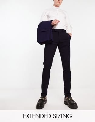ASOS DESIGN skinny smart trousers in navy - ASOS Price Checker