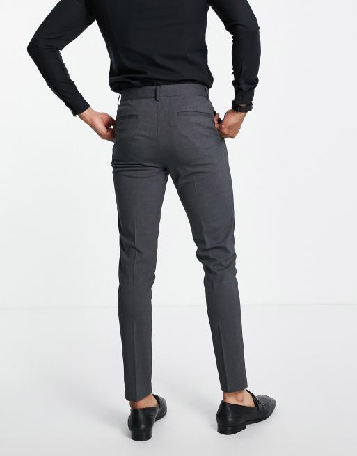 ASOS DESIGN Skinny Smart Trousers In Grey, $14, Asos