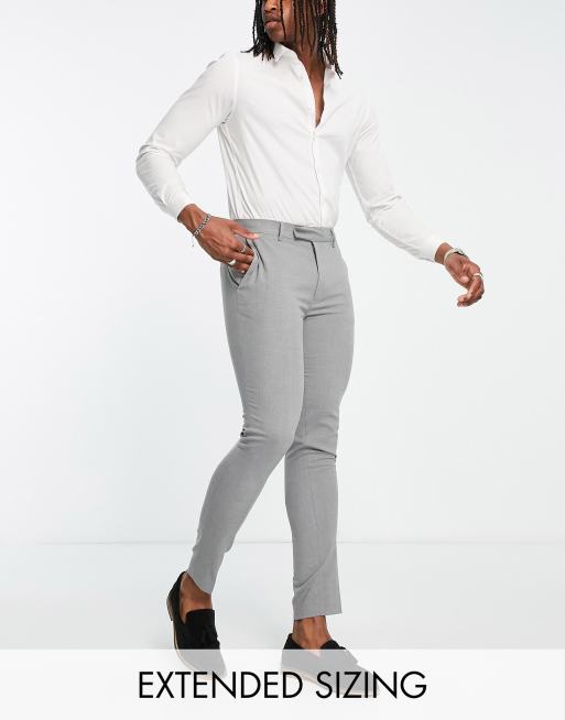 ASOS DESIGN Skinny Smart Trousers In Grey, $14, Asos