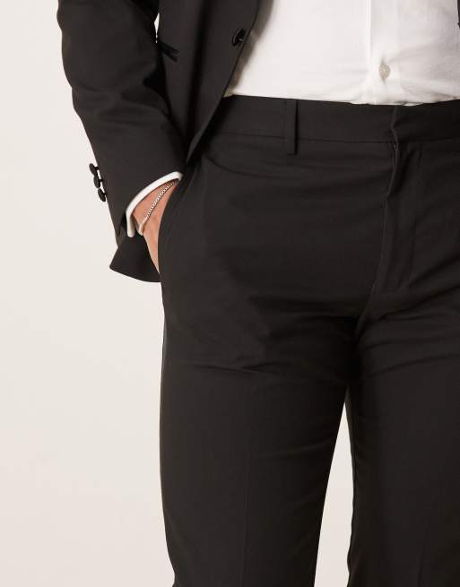 ASOS DESIGN - Skinny smokingbroek in zwart, 2 van 5