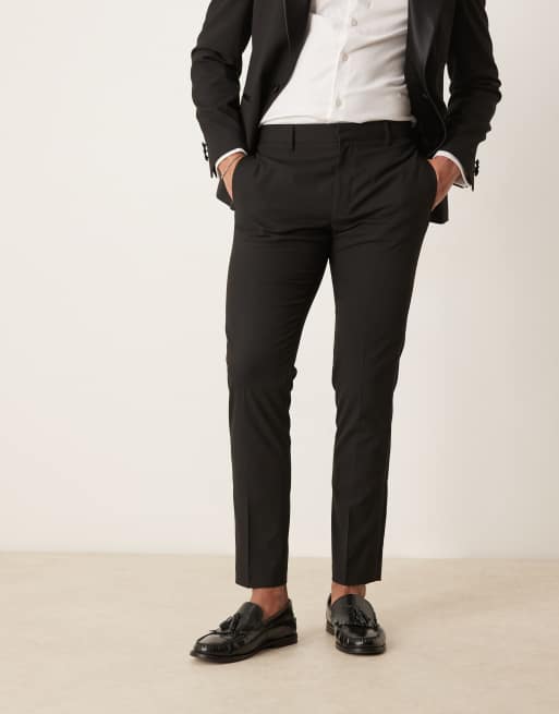 ASOS DESIGN - Skinny smokingbroek in zwart, 4 van 5
