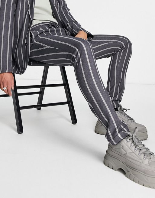 ASOS DESIGN skinny suit pants in gray