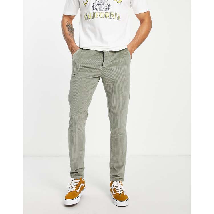 Skinny cord best sale trousers mens