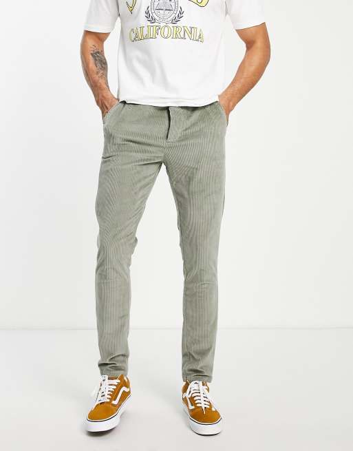 ASOS DESIGN skinny cargo trousers in khaki