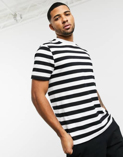 Striped t shirt clearance asos