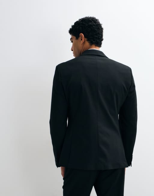ASOS DESIGN skinny suit blazer in black, 3 of 5