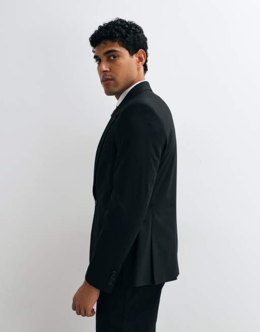 ASOS DESIGN skinny suit blazer in black, 5 of 5