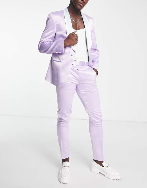 Slim Fit Pastel Color Blazer ASOS DESIGN Skinny Suit Jacket Color