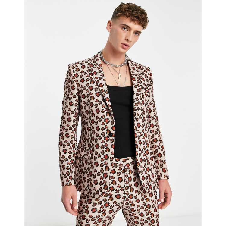 Zebra print clearance suit jacket