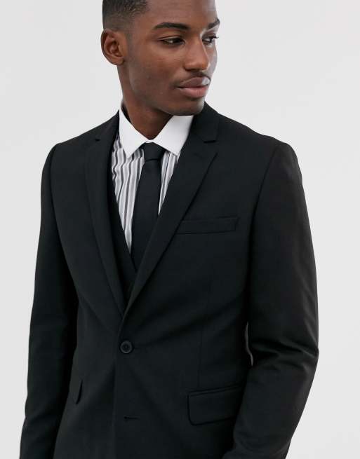 Asos black shop suit jacket