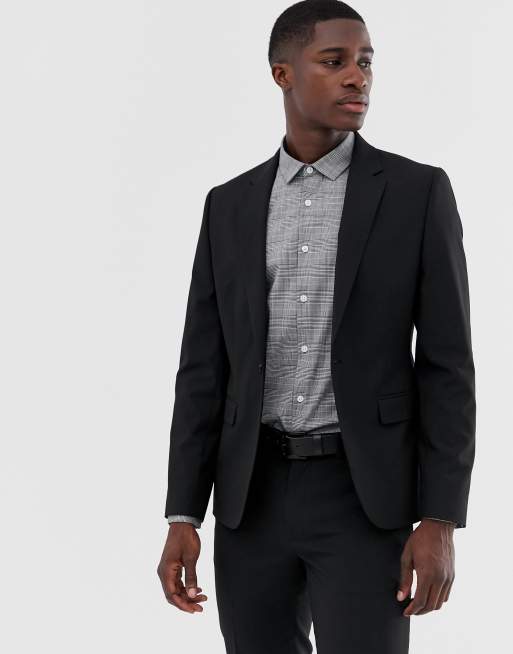 Asos black 2025 suit jacket