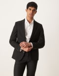 [ASOS DESIGN] ASOS DESIGN skinny suit jacket in black Chest 36 Short BLACK