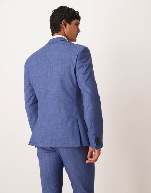 ASOS DESIGN skinny suit jacket in blue, 3 of 5