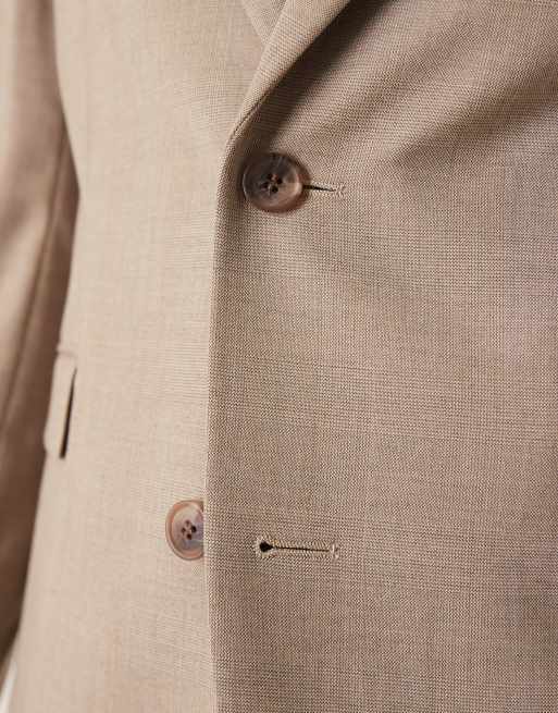 ASOS DESIGN skinny suit jacket in brown check, 5 of 5
