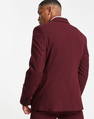 macy's burgundy suit