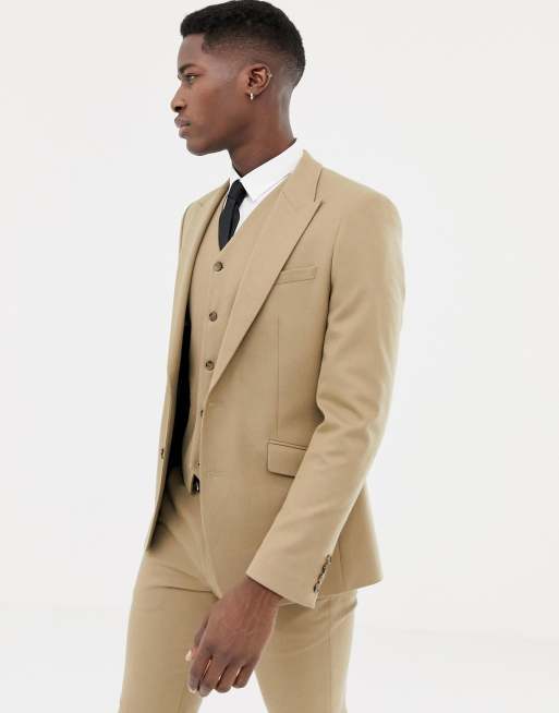 Asos tan sale suit