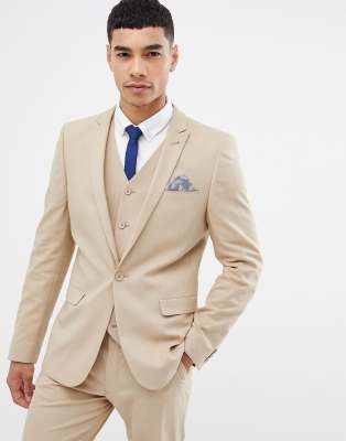 asos tan suit