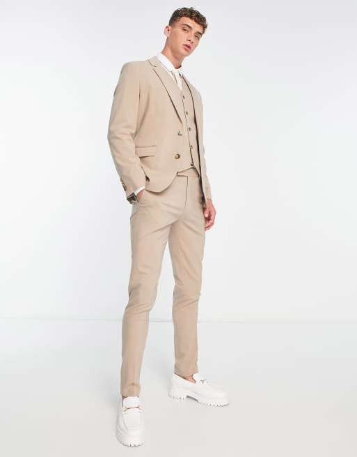 Asos tan sale suit