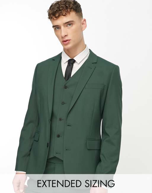 Asos green 2025 suit jacket